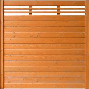 Sichtschutzzaun-Element Typ 137 180 cm x 180 cm Kirschbaumfarben