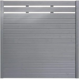 Sichtschutzzaun-Element Typ 139 180 cm x 180 cm Basaltgrau