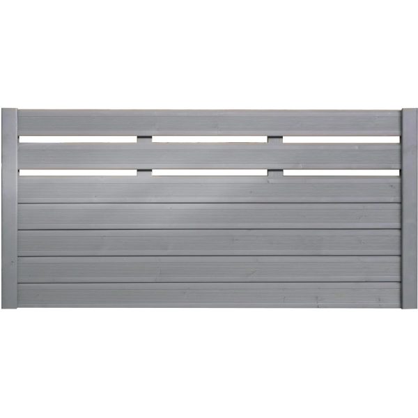 Sichtschutzzaun-Element Typ 139 180 cm x 90 cm Basaltgrau