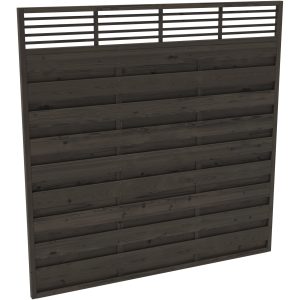 Sichtschutzzaun Element Wien Grau 180 cm x 180 cm