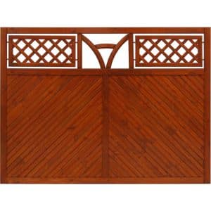 Sichtschutzzaun Toulon 135 cm x 180 cm Teak
