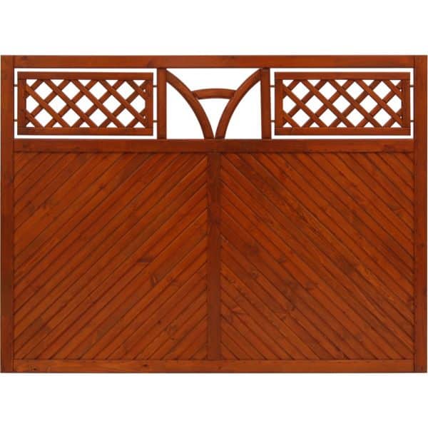 Sichtschutzzaun Toulon 135 cm x 180 cm Teak