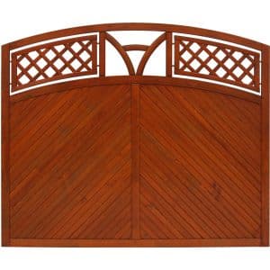 Sichtschutzzaun Toulon 135/150 cm x 180 cm Teak