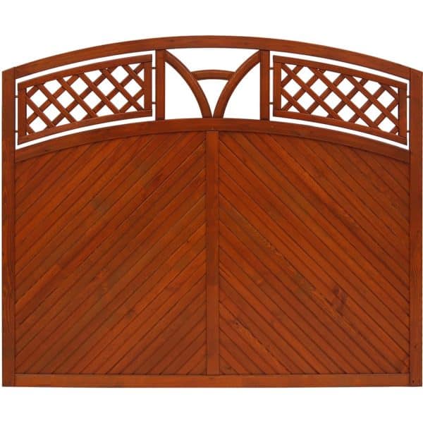 Sichtschutzzaun Toulon 135/150 cm x 180 cm Teak