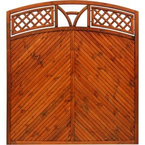 Sichtschutzzaun Toulon 180/195 cm x 180 cm Teak