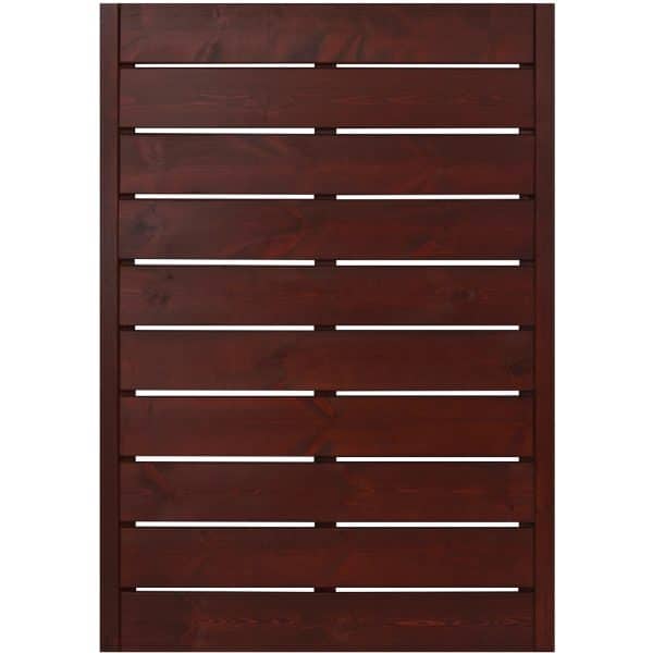 Sichtschutzzaunelement Faro Braun lackiert 130 cm x 90 cm