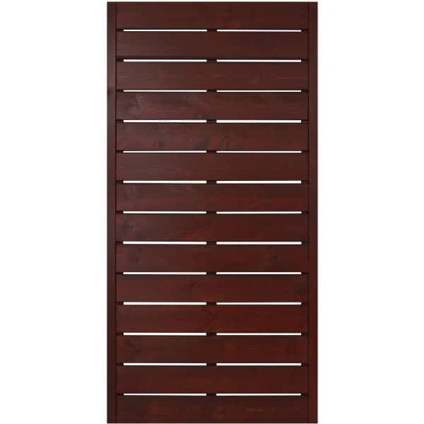 Sichtschutzzaunelement Faro Braun lackiert 180 cm x 90 cm