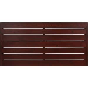 Sichtschutzzaunelement Faro Braun lackiert 90 cm x 180 cm