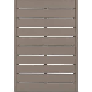 Sichtschutzzaunelement Faro Grau lackiert 130 cm x 90 cm