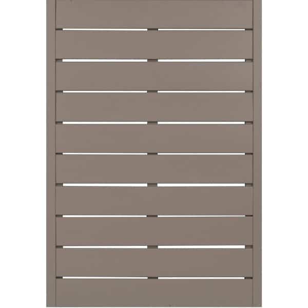 Sichtschutzzaunelement Faro Grau lackiert 130 cm x 90 cm