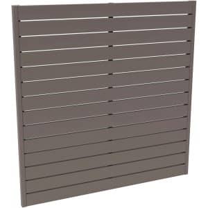 Sichtschutzzaunelement Faro Grau lackiert 180 cm x 180 cm