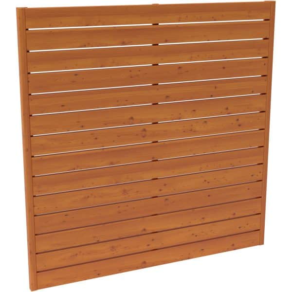 Sichtschutzzaunelement Faro Pinie lackiert 180 cm x 180 cm