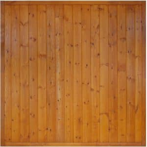 Sichtschutzzaunelement Oxford Pinie lackiert 180 cm x 180 cm