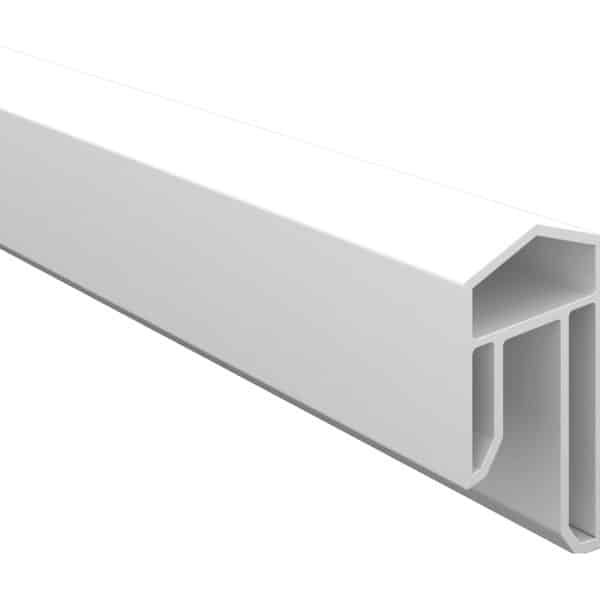 T & J Baltic-Serie KS-Abdeckleiste 17 x 31 x 1760 mm Weiß Nut-/Feder