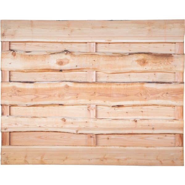 T & J Bretter Sägerau mit Baumkante Lolland Lärche 180 x 150 cm 3 Riegel
