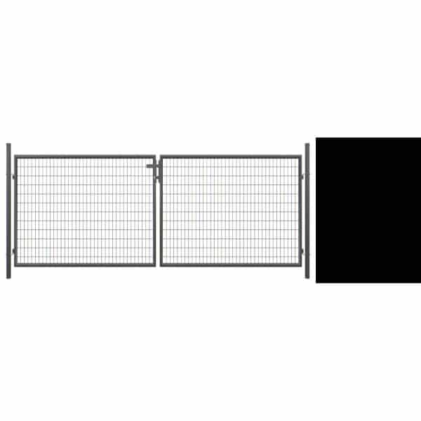 T & J Doppeltor inkl. Pfosten Strong Anthrazit 400 cm x 123 cm