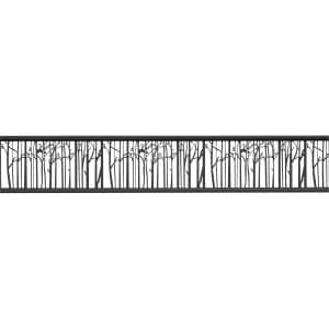 T & J Ecosteck-Gitterfüllung Bambus 20 x 280 x 180 cm Aluminium Anthrazit