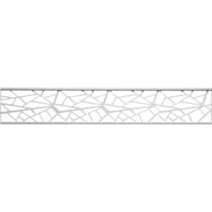 T & J Ecosteck-Gitterfüllung Design Silber 20 x 280 x 180 cm Alu hell elox.