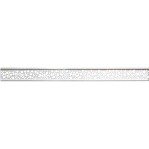 T & J Ecosteck-Gitterfüllung Kreise 2 cm x 14 cm x 180 cm Aluminium hell elox.