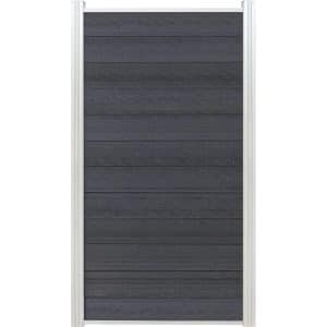 T & J Ecosteck-Start & Abschluss für Schmalelement 32/25 x 20 x 90 cm Silber