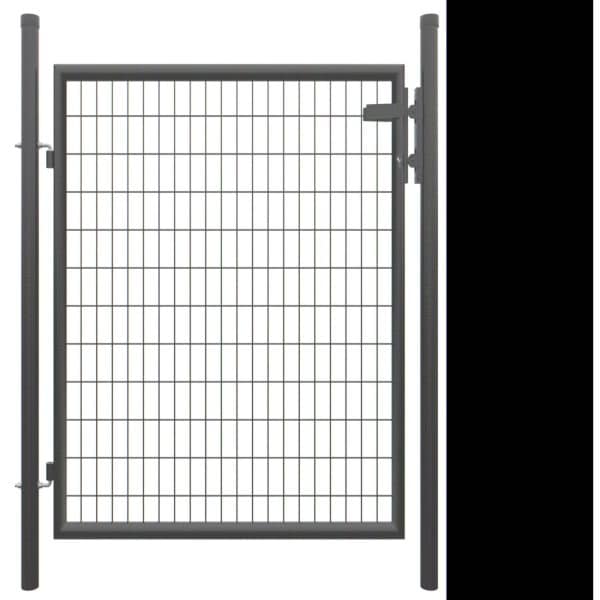 T & J Einzeltor inkl. Pfosten Strong Anthrazit 125 cm x 103 cm