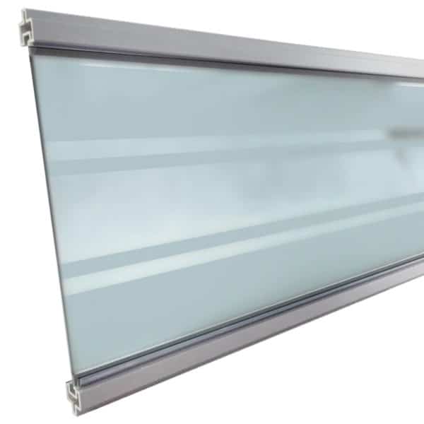 T & J Glasfüllung Gotland-Serie Silber 6 x 206 x 1793 mm