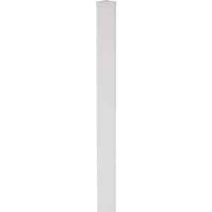 T & J Kunststoffpfosten Lightline Weiß zum Einbetonieren 9 x 9 x 150 cm