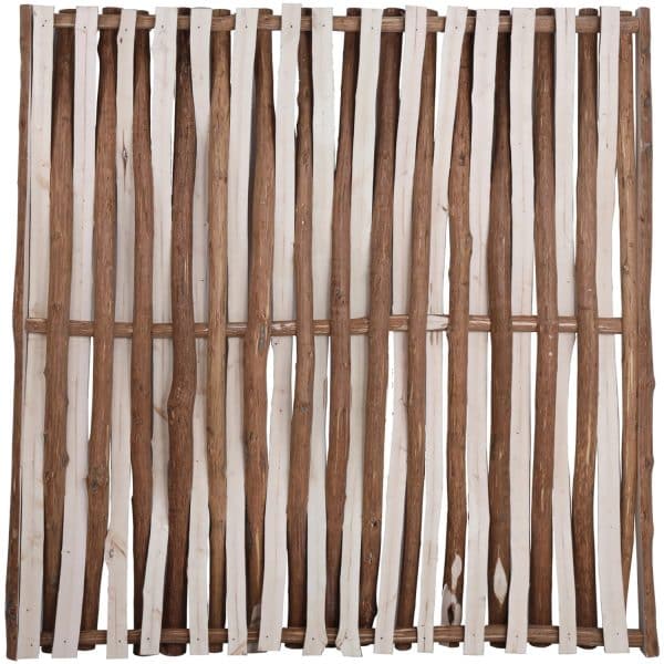 T & J Paco-Serie Haselnusszaun aus Halblatten 180 x 180 cm