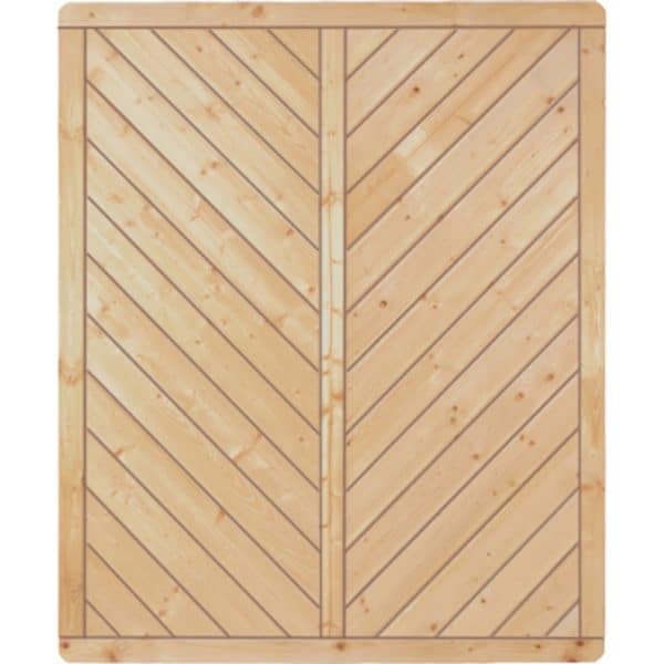 T & J Sichtschutzzaun Classic-Serie-Diagonal 150 x 180 cm