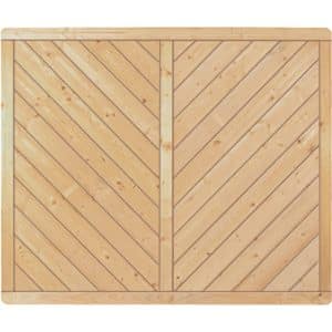 T & J Sichtschutzzaun Classic-Serie-Diagonal 180 x 150 cm