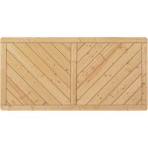 T & J Sichtschutzzaun Classic-Serie-Diagonal 180 x 90 cm