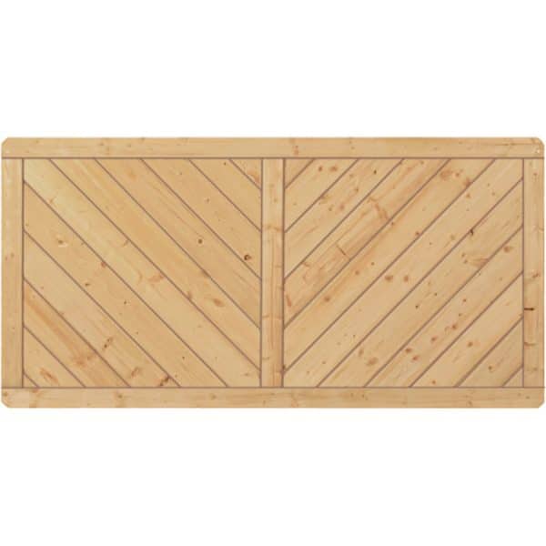 T & J Sichtschutzzaun Classic-Serie-Diagonal 180 x 90 cm
