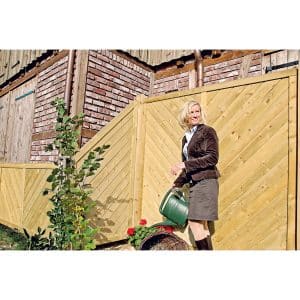 T & J Sichtschutzzaun Classic-Serie-Diagonal 90 x 180/90 cm