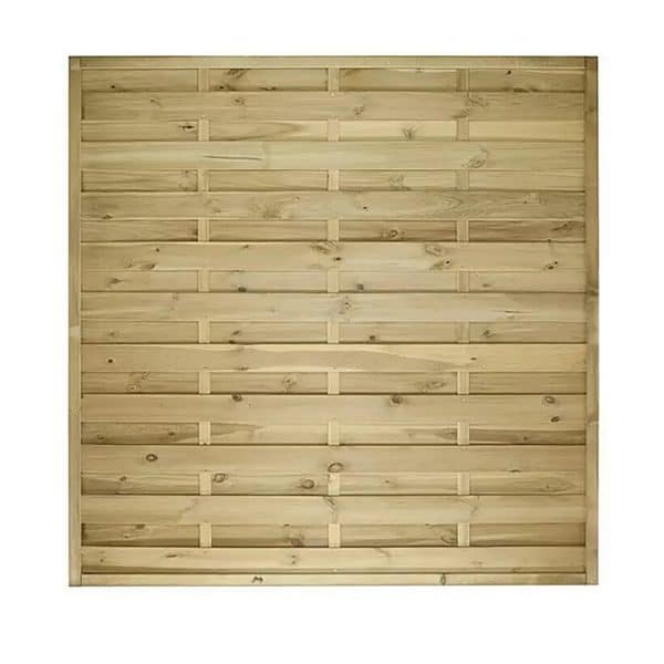 T & J Sichtschutzzaun Maxi-Massiv Grün 180 x 180 cm