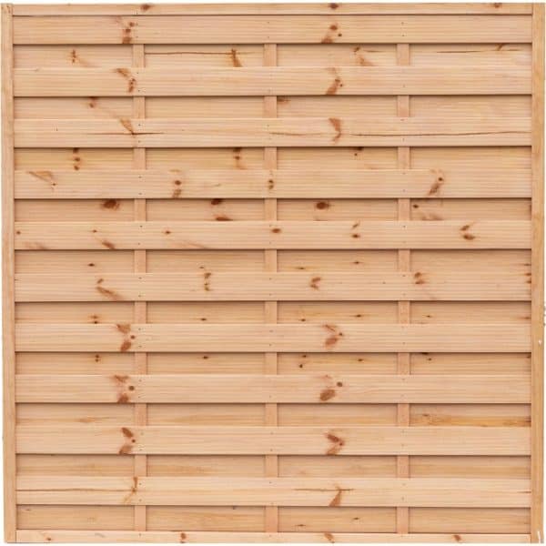 T & J Sichtschutzzaun Maxi Massiv Lärche Optik 180 x 180 cm