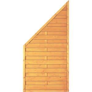 T & J Sichtschutzzaun Sunline-Serie Ecke 90 x 180 / 90 cm