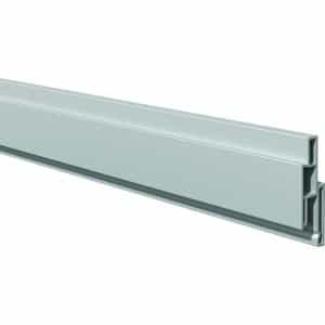 T & J Steckzaun-Dekorleiste Lightline Silbergrau 17 mm x 25 mm