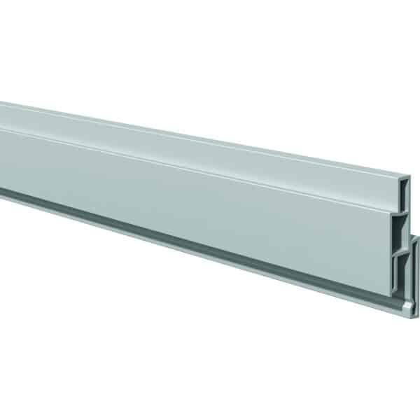 T & J Steckzaun-Dekorleiste Lightline Silbergrau 17 mm x 25 mm