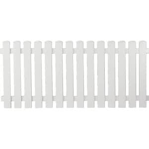 T & J Vorgartenzaun Lightline gerade Weiß 180 x 80 cm