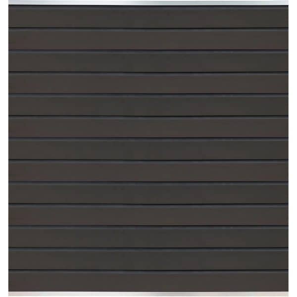 T & J Wollbach-Serie WPC-Steckzaunsystem Zaunlamelle Anthrazit 20 x 140 x 1790mm