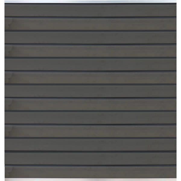 T & J Wollbach-Serie WPC-Steckzaunsystem Zaunlamelle Grau 20 x 140 x 1790 mm