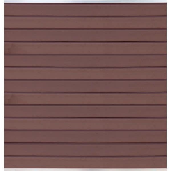 T & J Wollbach-Serie WPC-Steckzaunsystem Zaunlamelle Mokka 20 x 140 x 1790 mm