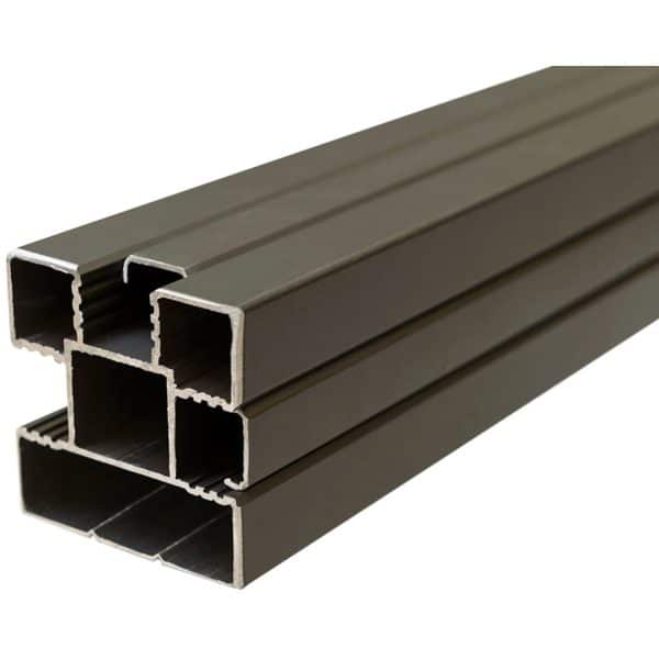 T&J Ecosteck-Pfosten Aluminium Anthrazit 68 x 68 x 1800 mm