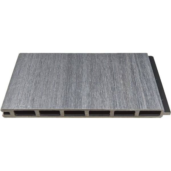 T&J Elze-Serie WPC-Steckzaunsystem Grau 20 x 300 x 1790 mm