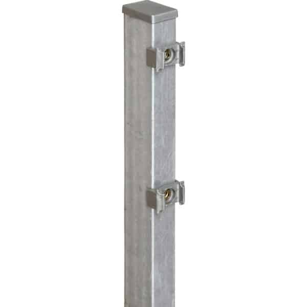 Vierkant-Zaunpfosten für Doppelstabmattenzaun  6 cm x 4 cm x 200 cm Verzinkt