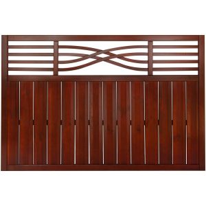 Vorgartenzaun Malaga 120 cm x 180 cm Braun