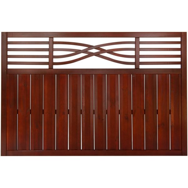 Vorgartenzaun Malaga 120 cm x 180 cm Braun