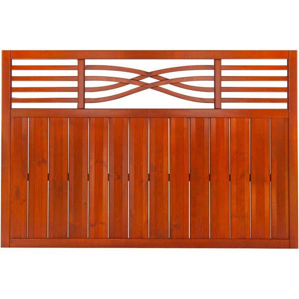 Vorgartenzaun Malaga 120 cm x 180 cm Teak