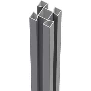 ZacAlu Aluminium-Zaunpfosten Silbergrau 7