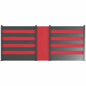 ZacAlu Aluverbund Zierblech Rot 67 x 178